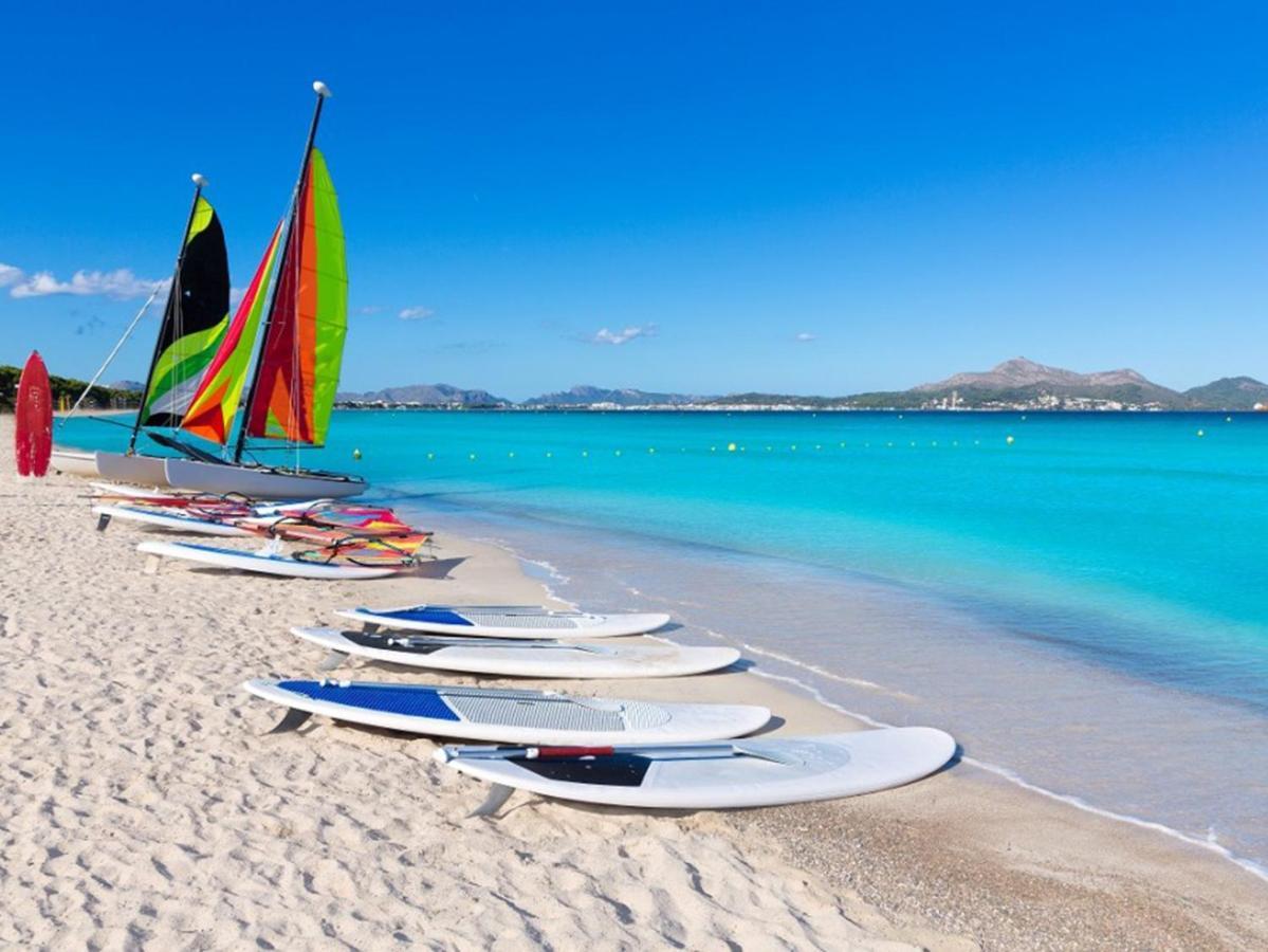 Alcanada Torre Mayor, Solo 50 Metros Del Mar Alcudia  Luaran gambar